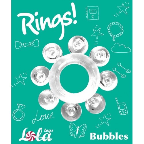 Прозрачное эрекционное кольцо Rings Bubbles в Ставрополе