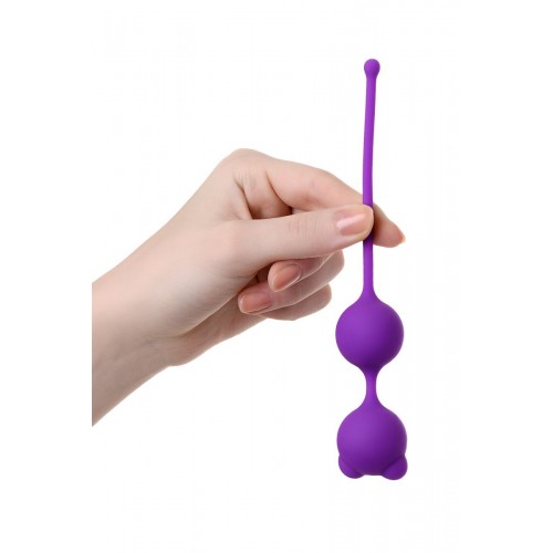 Фиолетовые вагинальные шарики A-Toys с ушками в Ставрополе